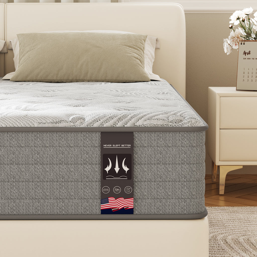 CWG 12-Inch Full Gel Memory Foam Hybrid Mattress – Compressed for Easy Delivery, Perfect for Cozy Sleep